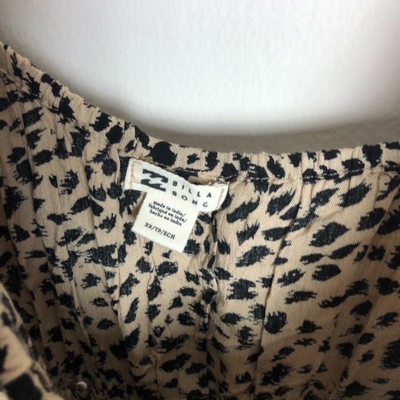 NWT Billabong Riviera Leopard Square Neck Mini Dress - Picture 8 of 9